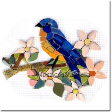 Aplique para mosaico  Blue Bird