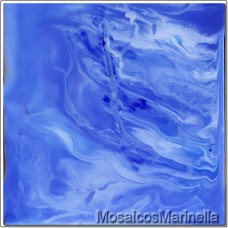 Azulejo artesanal azul